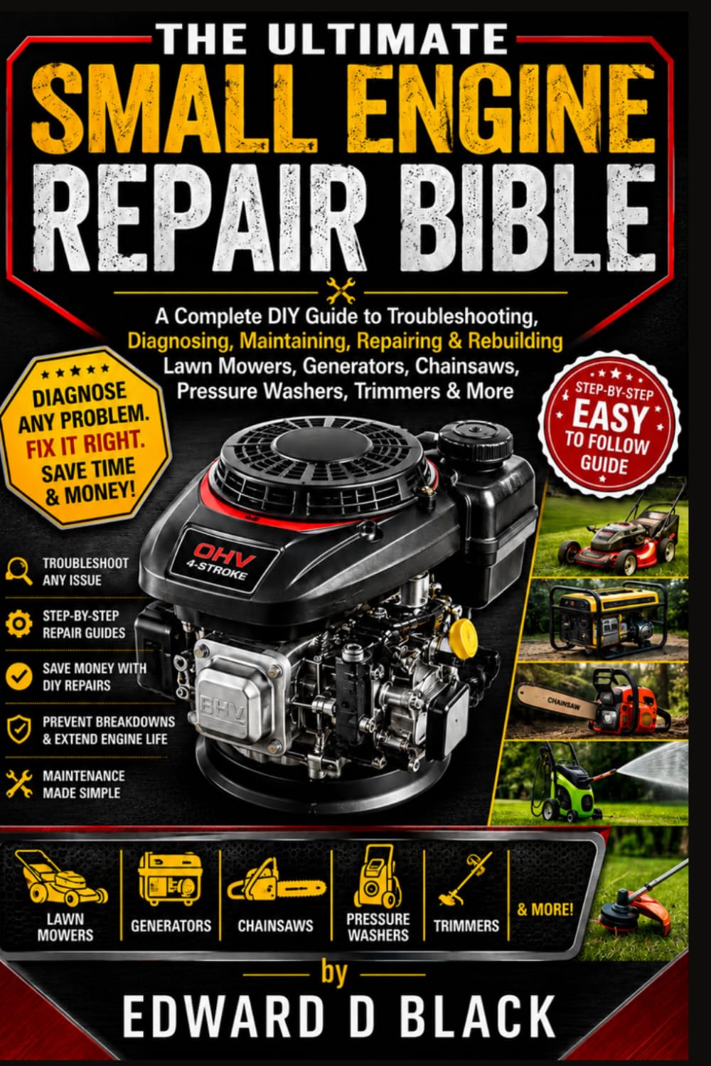 capítulo por capítulo baixar The Ultimate Small Engine Repair Bible: A Complete DIY Guide to Troubleshooting, Diagnosing, Maintaining, Repairing & Rebuilding Lawn Mowers, Generators, Chainsaws, Pressure Washers, Trimmers & More