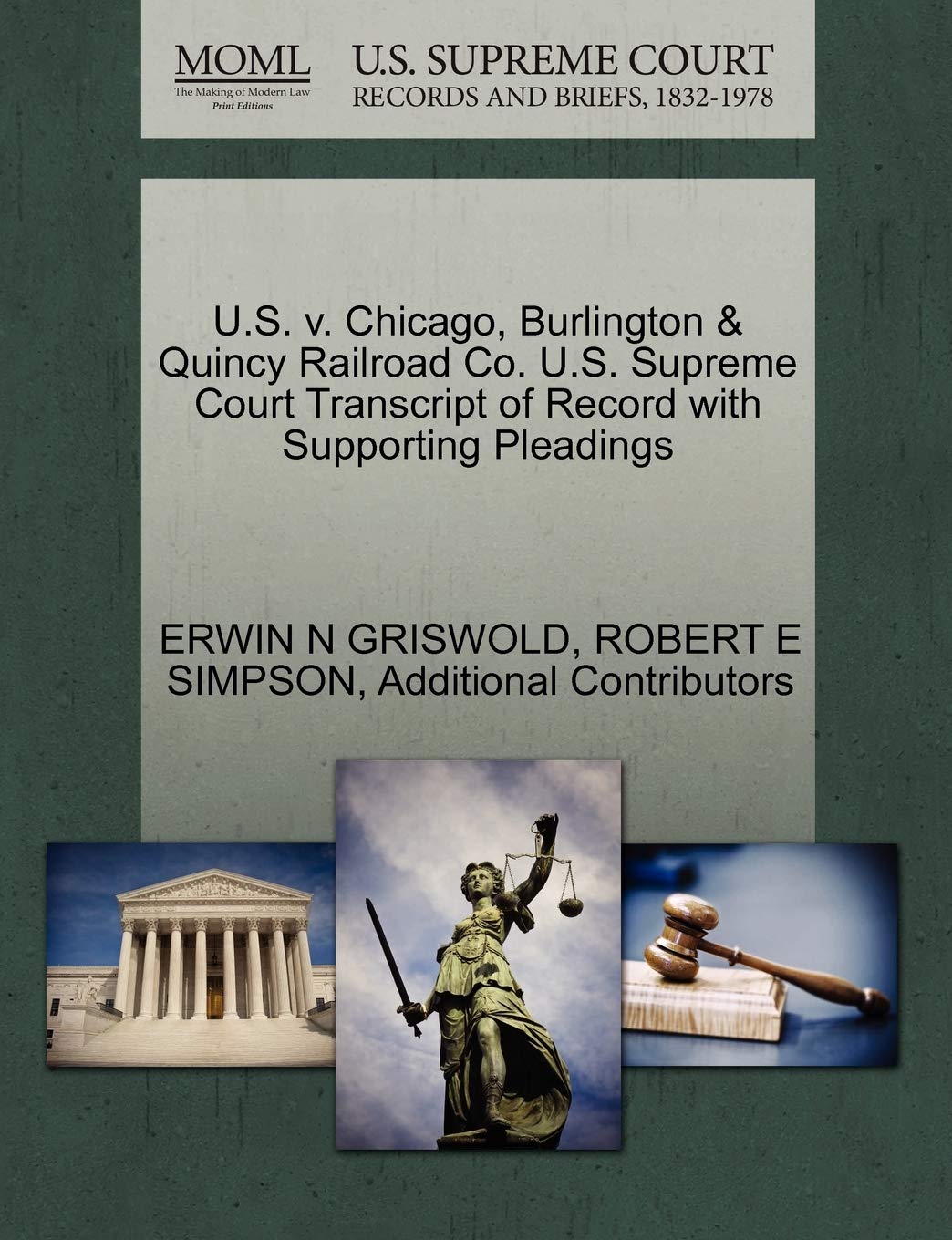 ler totalmente U.S. v. Chicago, Burlington & Quincy Railroad Co. U.S. Supreme Court Transcript of Record with Supporting Pleadings
