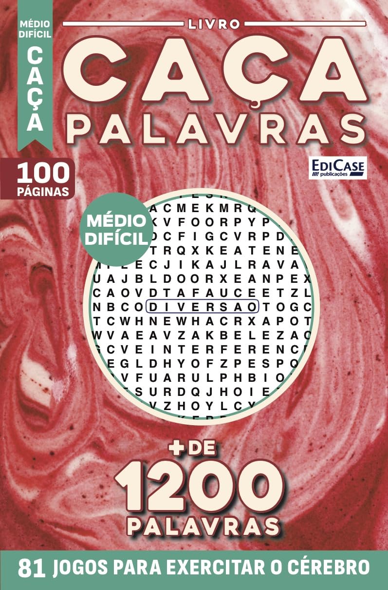 ler totalmente Livro Caça-Palavras 66: Nível Médio/ Difícil - 81 Jogos para exercitar o cérebro