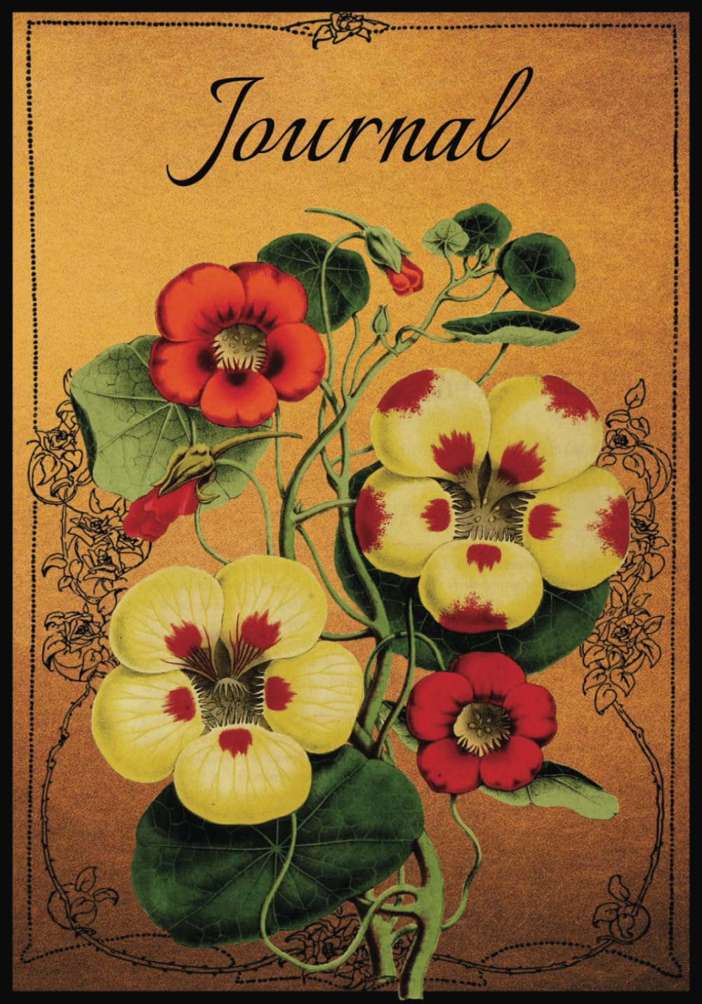 Vintage Floral Journal: 7x10 College-Ruled pages baixar livro de graça