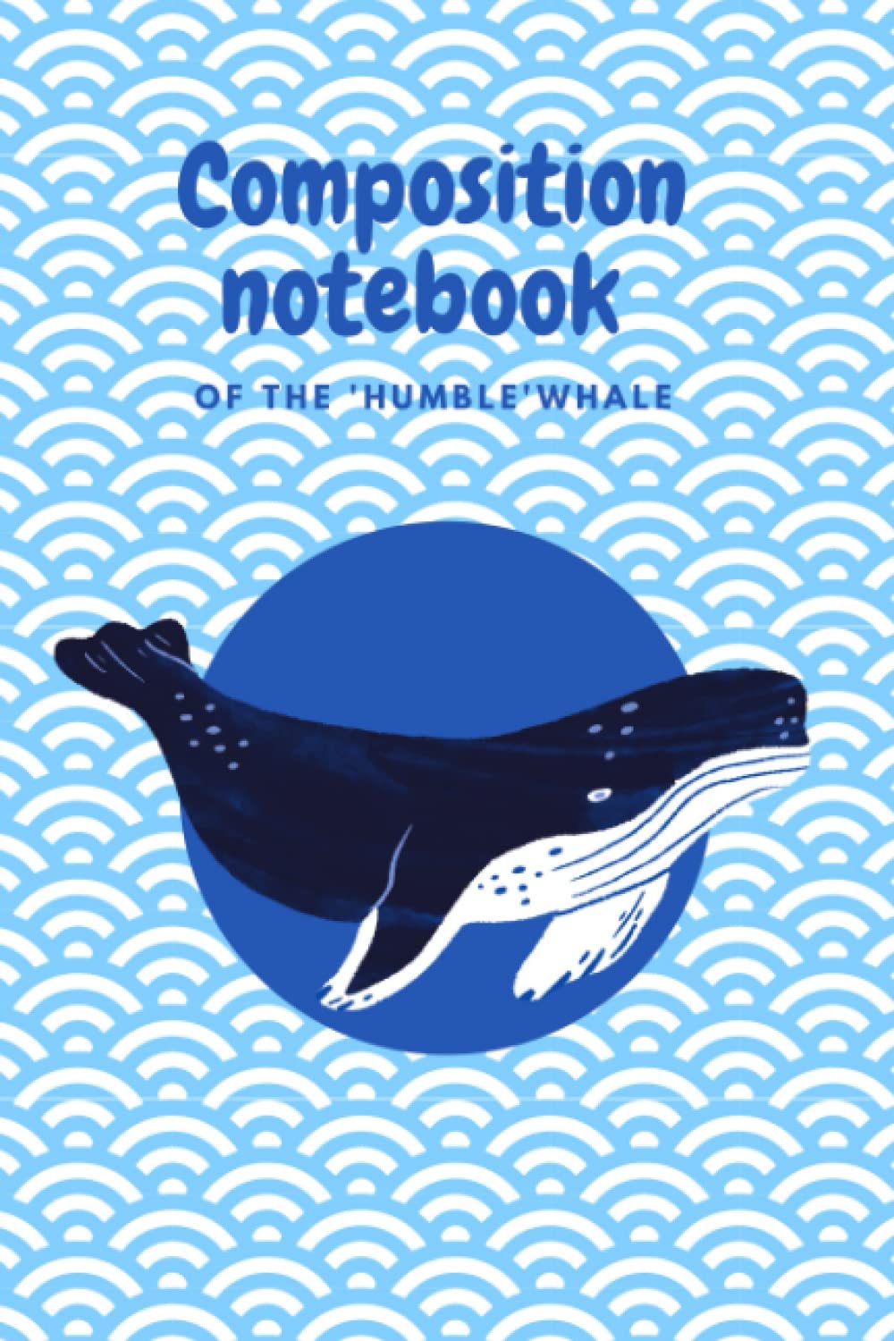 Japanese style Blue whale composition notebook | Matte cover, 6x9", 100 pages, ruled baixar o livro de graça