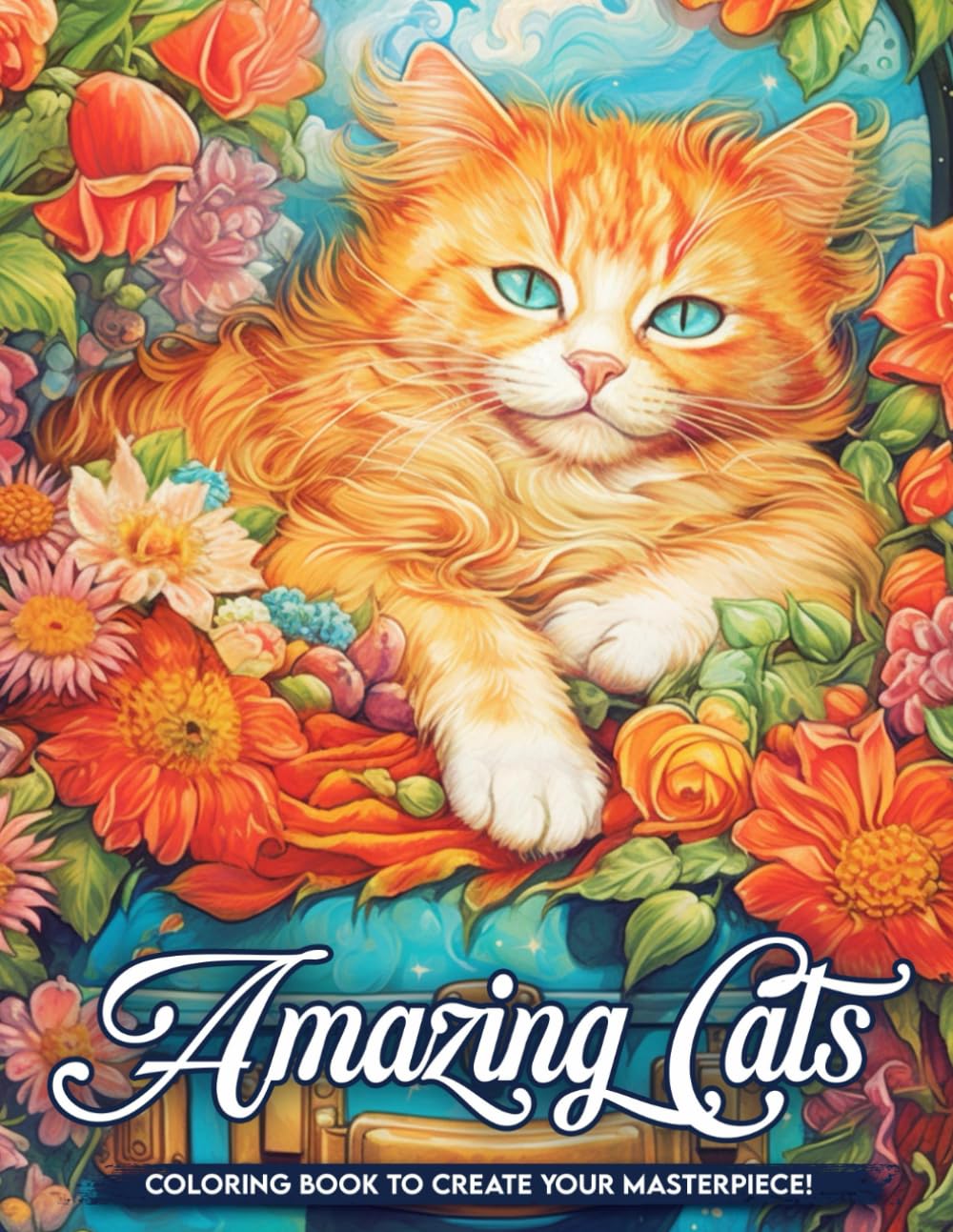 Amazing Cats Coloring Book: Incredible Felines Coloring Pages For Adults, Great For Birthday, Stress Relief, Relaxation baixar o livro de graça