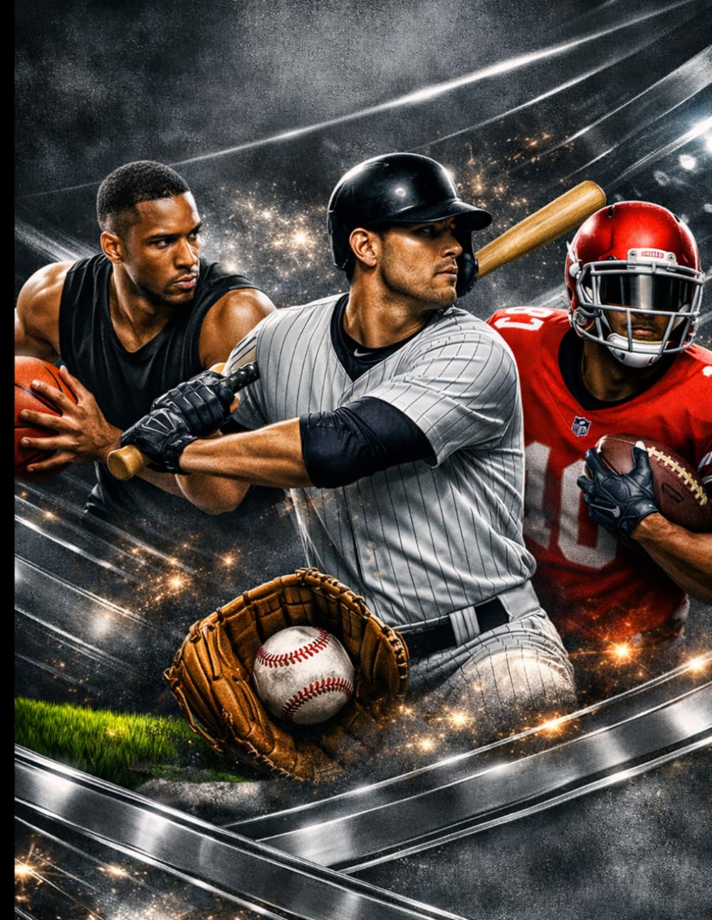 ler totalmente Chrome Sports Legends Notebook: A Premium Collector’s Notebook Inspired by Panini, Topps, and PSA Grading Aesthetics — Perfect for Athletes, Fans, and Hobbyists