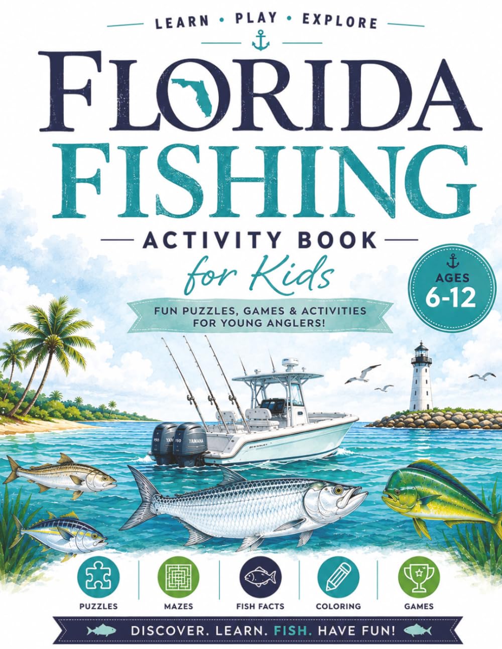 Florida Saltwater Fishing Adventure: A Coloring & Activity Book for Young Anglers (Florida Boating & Fishing Adventures) baixar livro de graça