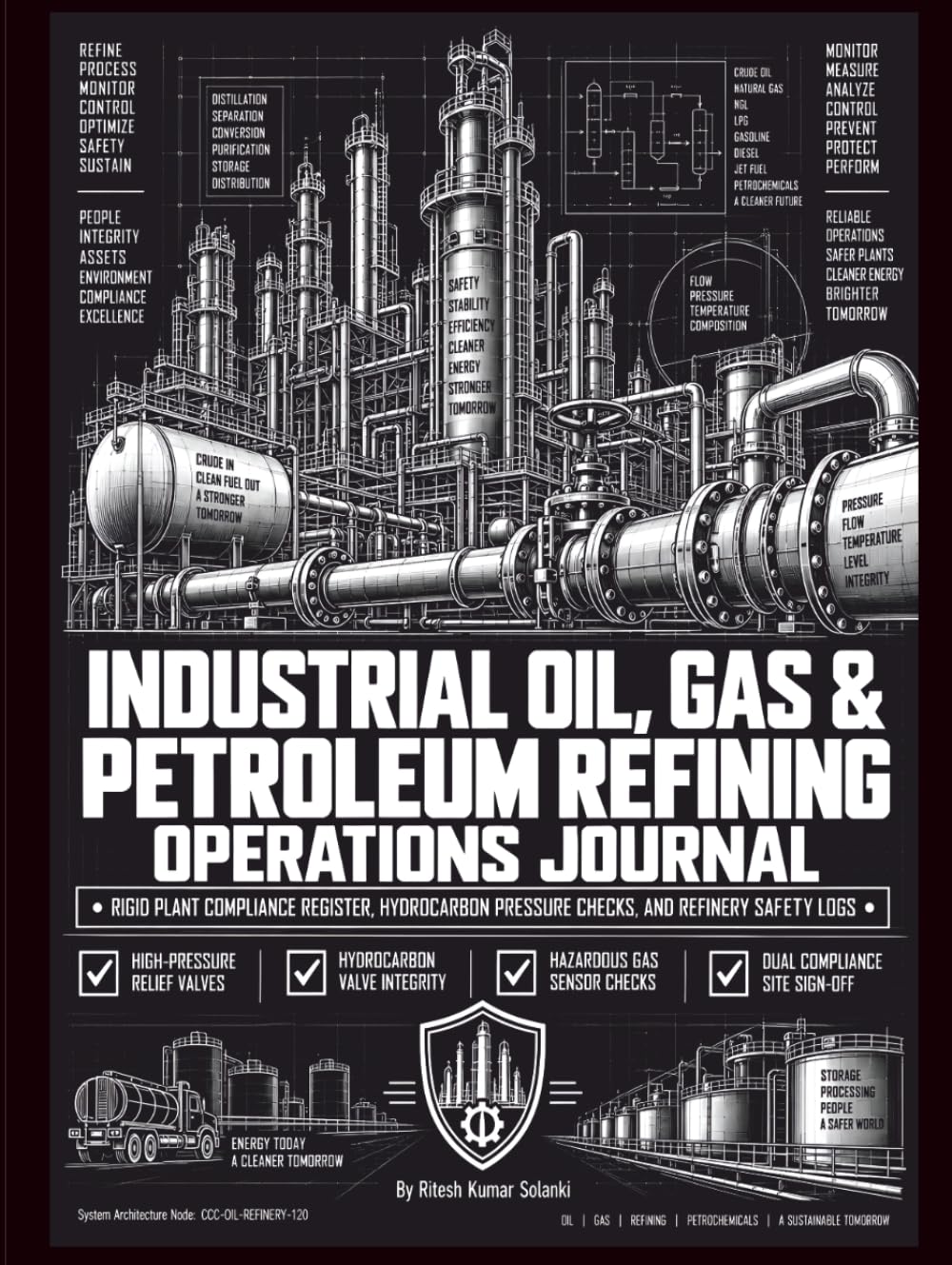 Industrial Oil, Gas & Petroleum Refining Operations Journal: Rigid Plant Compliance Register, Hydrocarbon Pressure Checks, and Refinery Safety Logs baixar o livro de graça