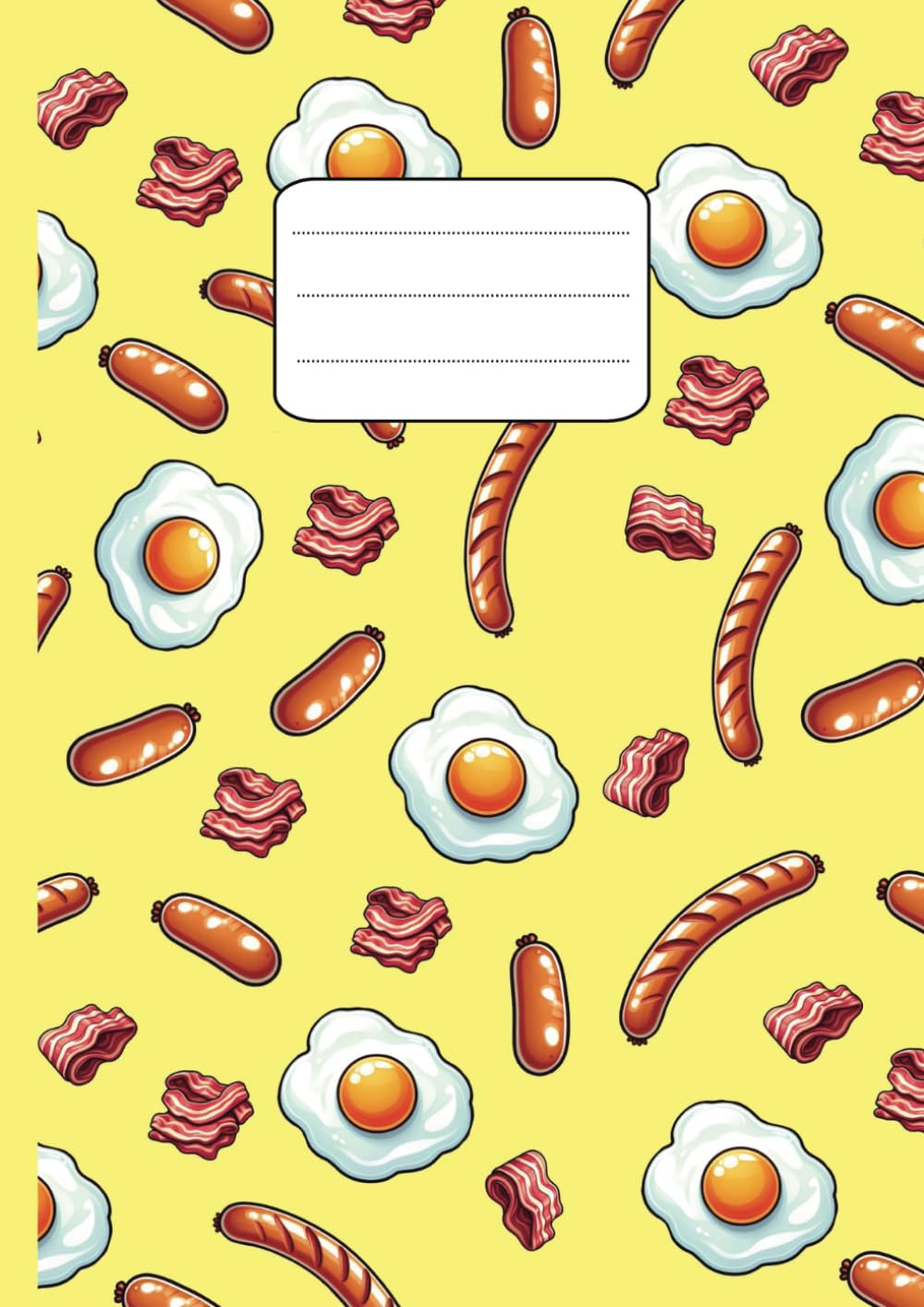 ler totalmente Eggs & Bacon | A4 Math Jotter | 110 Pages | 7mm Square Ruled | 7mm Graph Paper: Squared Paper | Math Exercise Book | Math Notebook