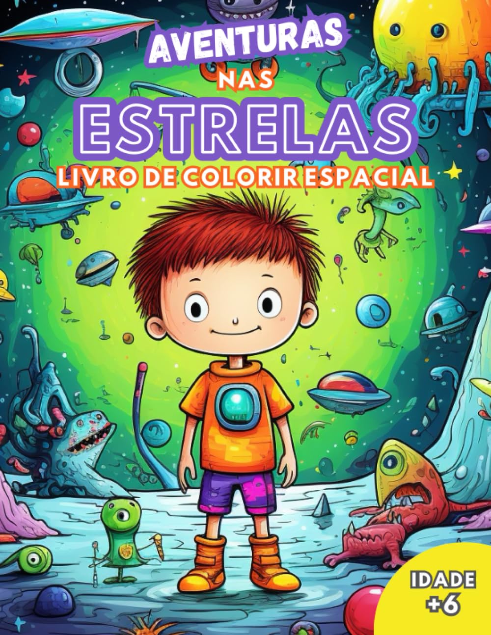 ler totalmente Aventuras nas Estrelas: Livro de Colorir Espacial (Portuguese Edition)