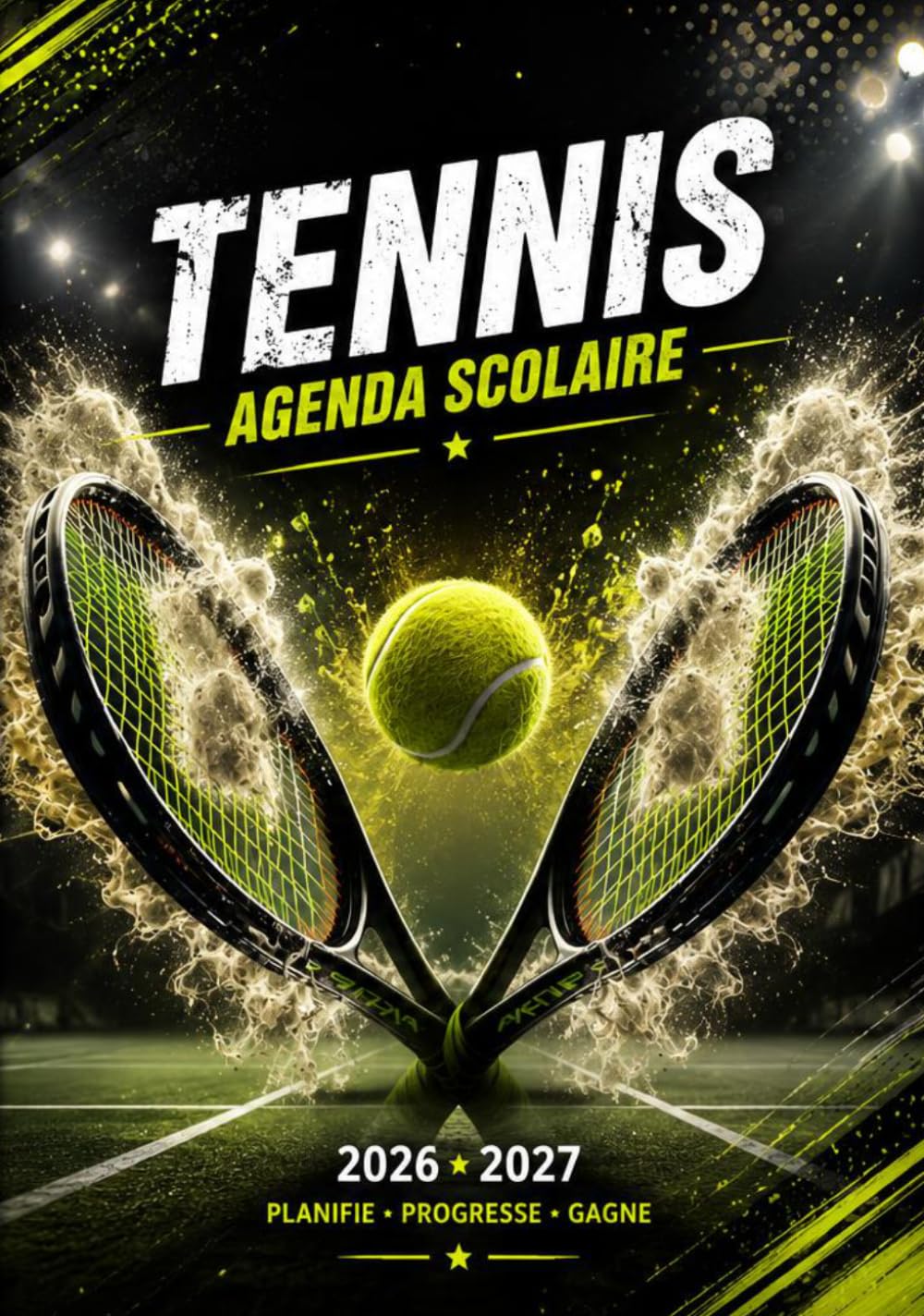 AGENDA SCOLAIRE TENNIS: Organisateur et Planificateur Journalier |1 Page Par Jour Avec Horaires (French Edition) baixar o livro de graça
