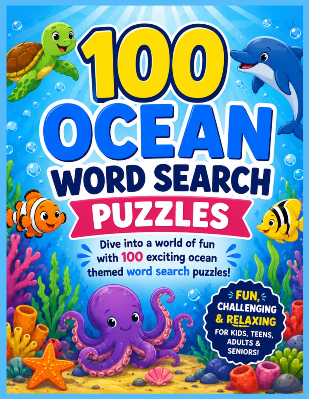 capítulo por capítulo baixar 100 Ocean Word Search Puzzles: Fun & Colourful Large Print Ocean-Themed Word Searches for Kids, Teens, Adults and Seniors: Fun, Colourful & Large... Searches for Kids, Teens, Adults and Seniors