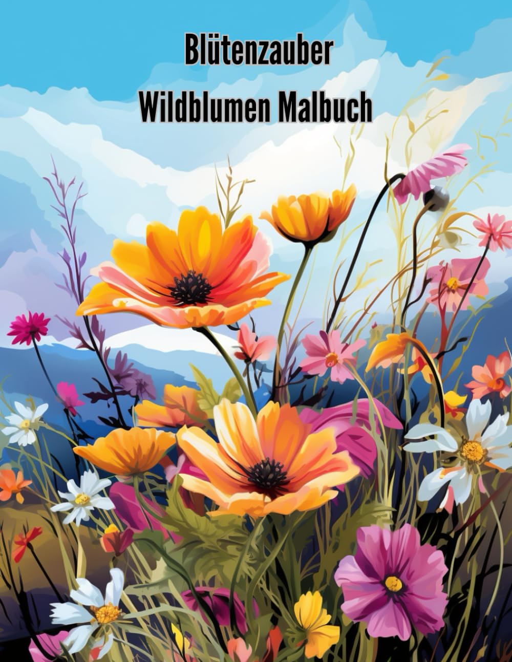 Blütenzauber: Mein Wildblumen Malbuch (German Edition) baixar livro de graça