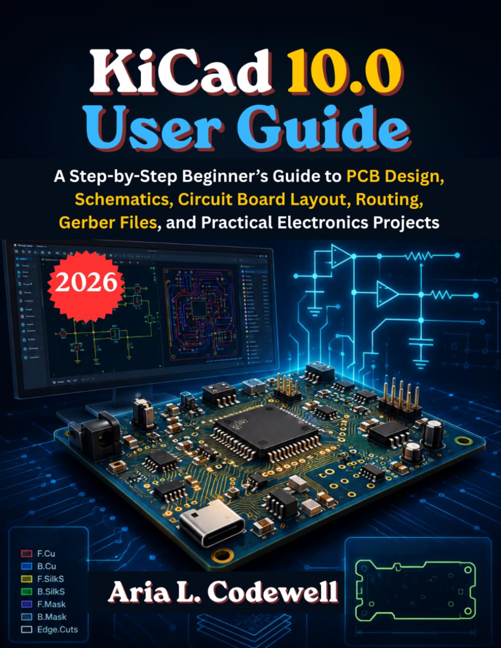 capítulo por capítulo baixar KiCad 10.0 User Guide: A Step-by-Step Beginner's Guide to PCB Design, Schematics, Circuit Board Layout, Routing, Gerber Files, and Practical Electronics Projects