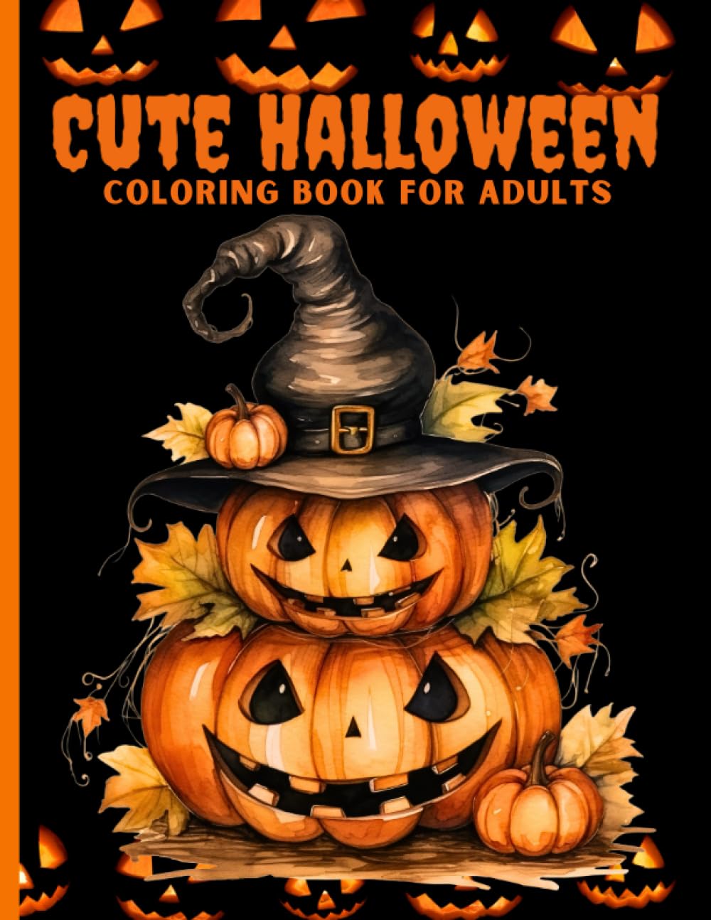 Halloween Coloring Book for Adults: Cute & Creepy Illustrations: 55 Adorable & Spooky Designs to Color baixar livro de graça