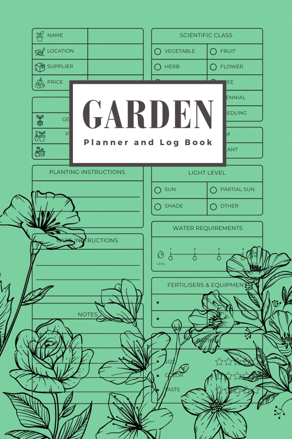 Garden Planner and Log Book: Complete Gardening Journal to Track Planting, Layout Design, Seasonal Tasks, and Plant Profiles | Organize Vegetables, Flowers, and Herbs (6x9", 120 Pages) baixar livro de graça
