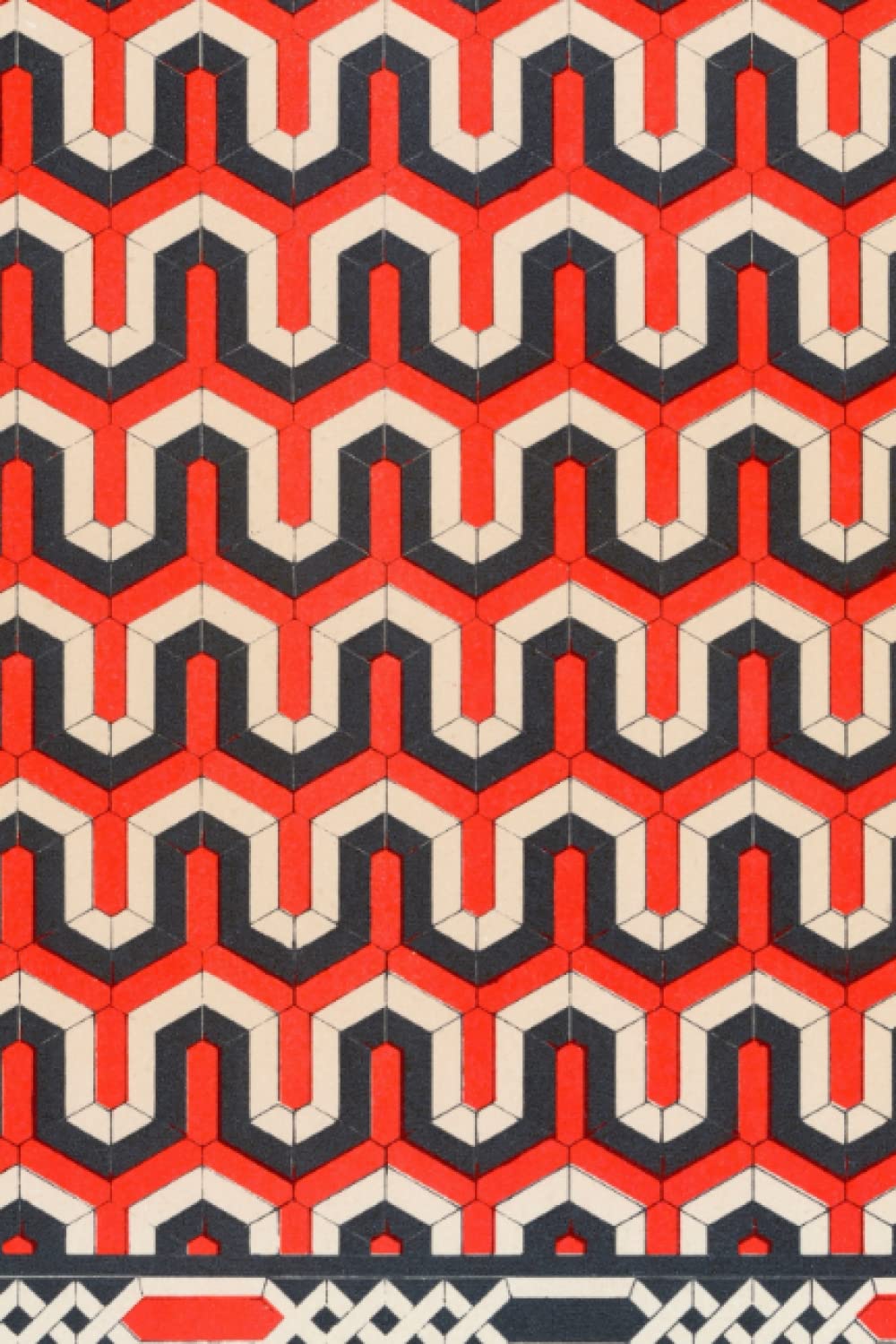 capítulo por capítulo baixar Geometric Journal: Retro Tile Pattern, 120 Lined Pages, Handy Sized Notebook