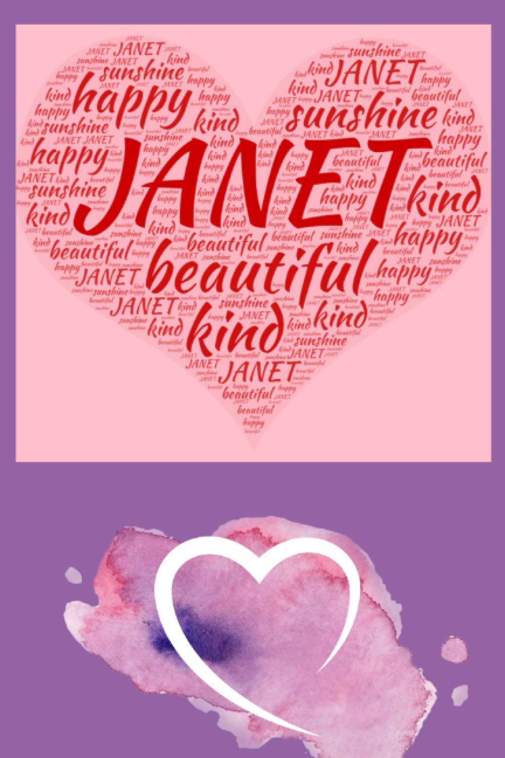 ler totalmente JANET - Personalized Notebook Journal: Valentines Heart Word Art Notebook (Word Art Name Journals)