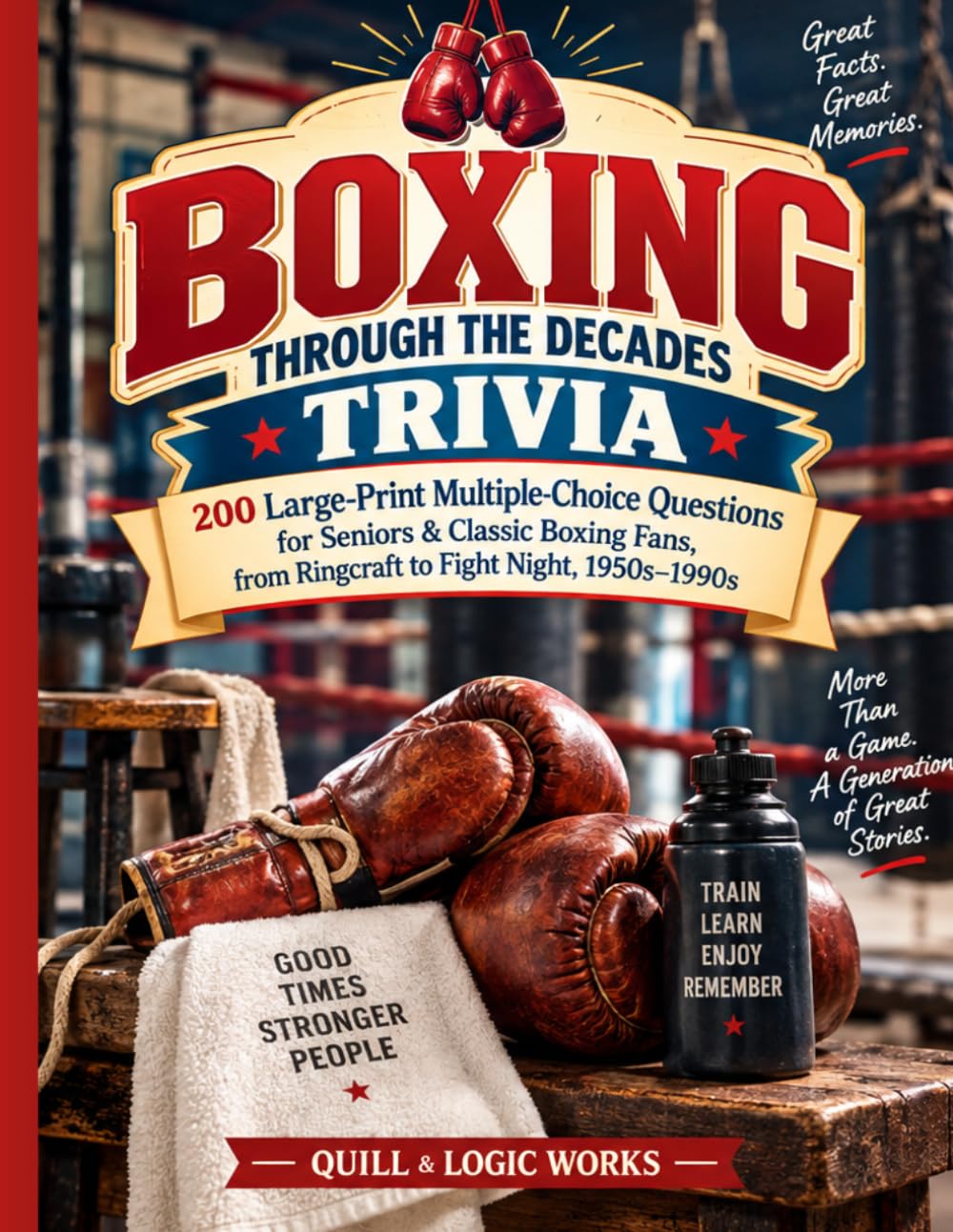 BOXING THROUGH THE DECADES TRIVIA: 200 Large-Print Multiple-Choice Questions for Seniors & Classic Boxing Fans, from Ringcraft to Fight Night, 1950s–1990s baixar livro de graça