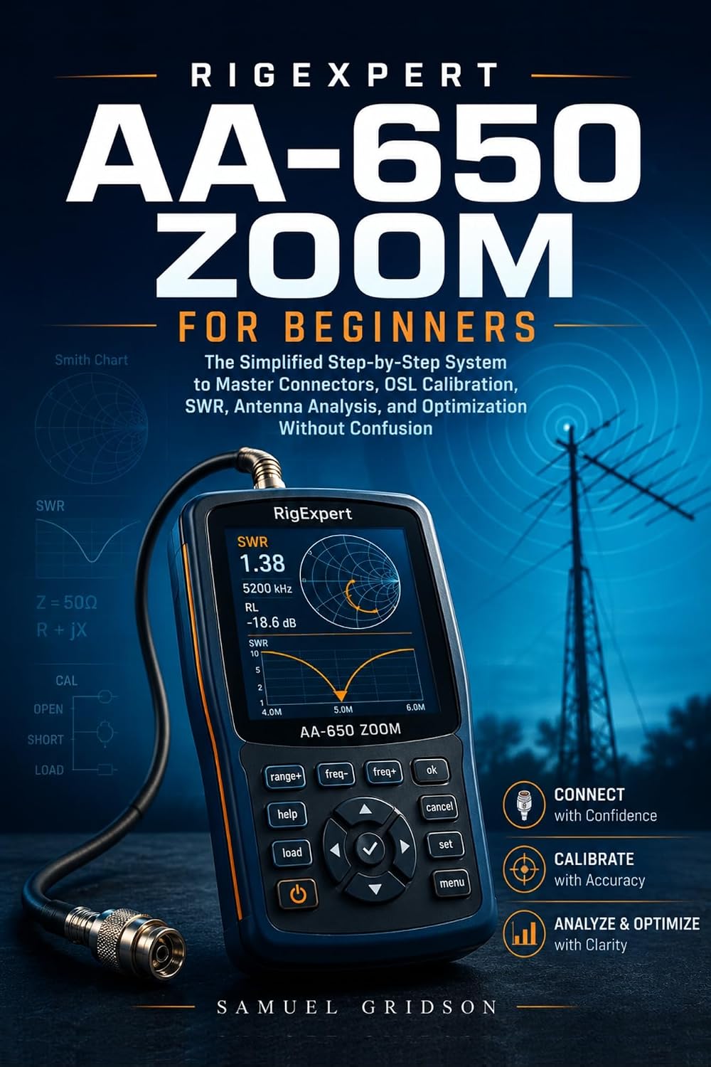 ler totalmente RIGEXPERT AA-650 ZOOM FOR BEGINNERS: The Simplified Step-by-Step System to Master Connectors, OSL Calibration, SWR, Antenna Analysis, and Optimization Without Confusion (English Edition)