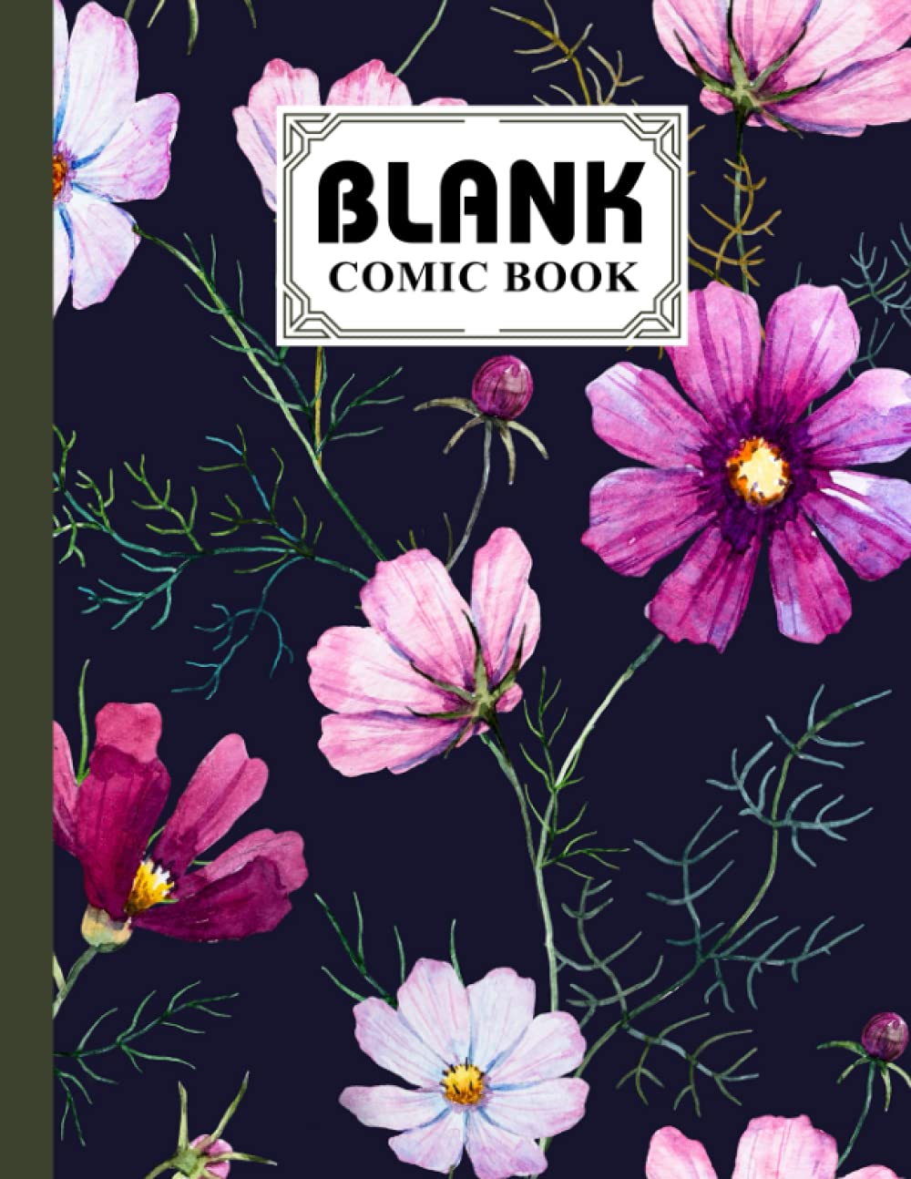 capítulo por capítulo baixar Blank Comic Book: Watercolor Florals Cover Blank Comic Book, Create Your Own Story, Journal, Notebook, Sketchbook for Kids and Adults, 120 Pages - Size 8.5" x 11" Notebook by Wanda Schilling