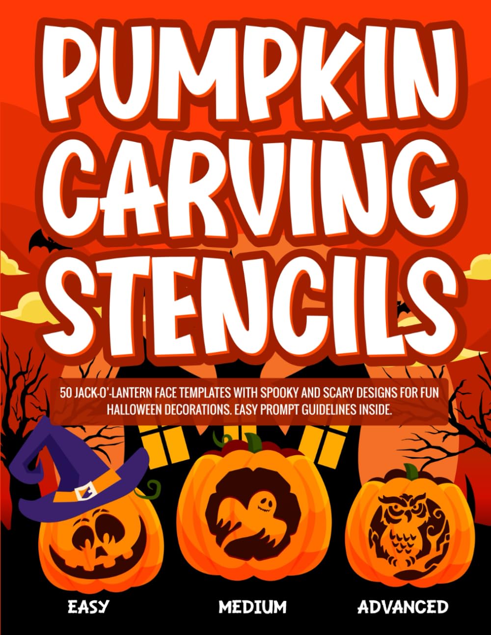 capítulo por capítulo baixar Pumpkin Carving Stencils: 50 Jack-O’-Lantern Face Templates with Spooky and Scary Designs for Fun Halloween Decorations. Easy Prompt Guidelines... Levels: Easy, Medium, and Advanced.