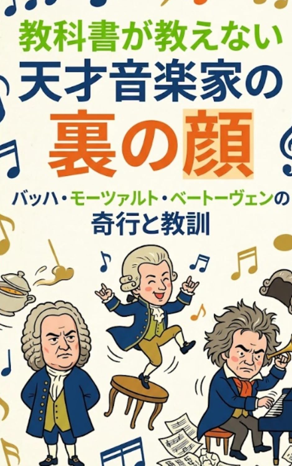Kyokasho ga oshienai tensai ongakuka no ura no kao: Bahha Motsaruto Betoven no kiko to kyokun tensainouranokao (Japanese Edition)