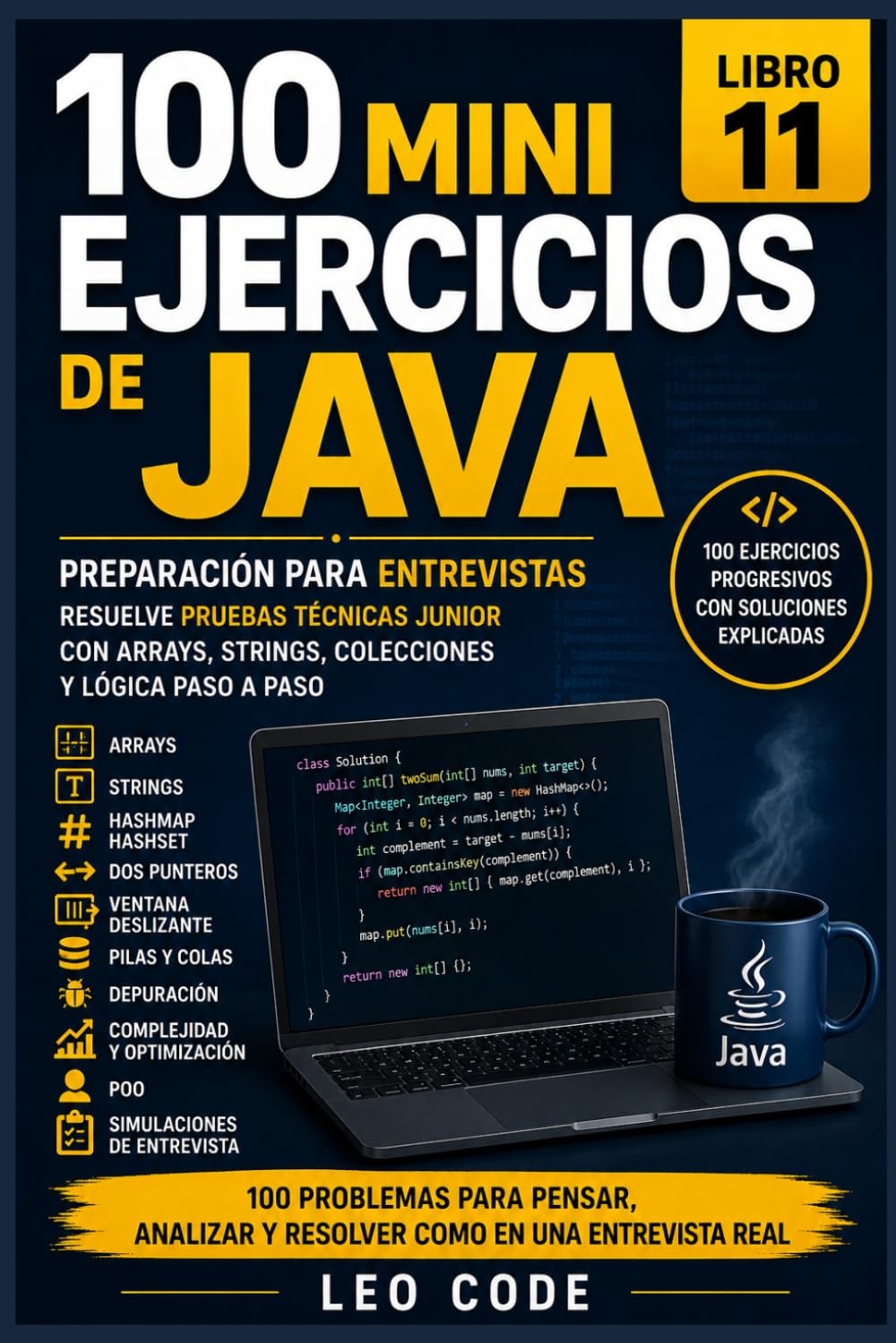 100 Mini Ejercicios de Java: Preparación para Entrevistas -LIBRO 11-: Resuelve pruebas técnicas junior con arrays, strings, colecciones y lógica paso a paso: 9 baixar o livro de graça