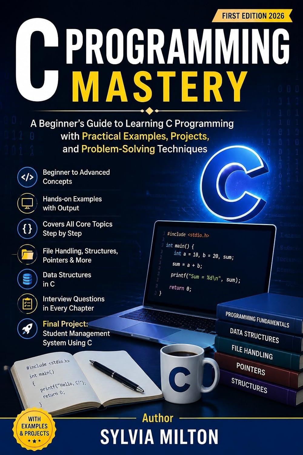 ler totalmente C Programming Mastery: A Beginner's Guide to Learning C Programming with Practical Examples, Projects, and Problem-Solving Techniques (English Edition)