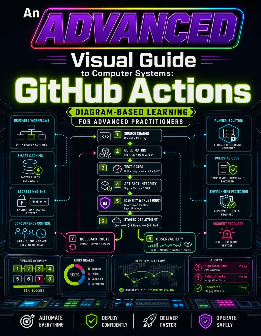 GitHub Actions Advanced Production Engineering: Design Secure Workflows, Reliable Delivery, and Scalable Automation Platforms (An Advanced Visual Guide to Computer Systems Book 1) (English Edition) baixar livro de graça