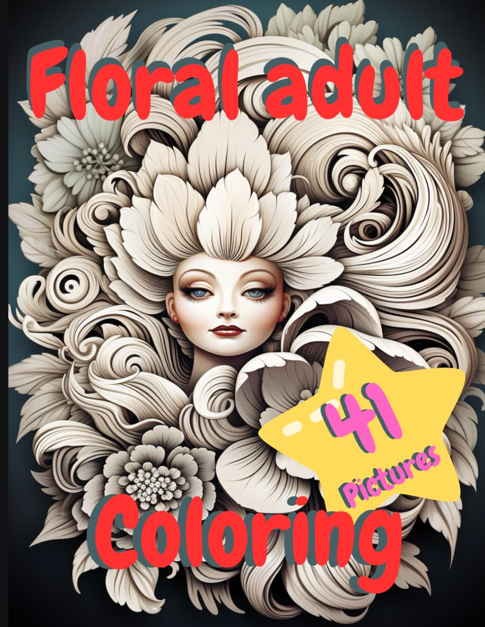 capítulo por capítulo baixar Floral adult coloring books: 41 Pictures, 8.5x11 Inchs, for adults aged 10-18 and above.: Blooming Delights: A Creative Adult Coloring Book, coloring adult set,