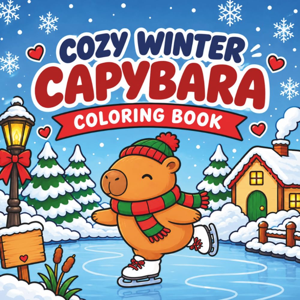 capítulo por capítulo baixar Cozy Winter Capybara Coloring Book: Adorable Winter Scenes to Color & Relax (Cozy Capybara)