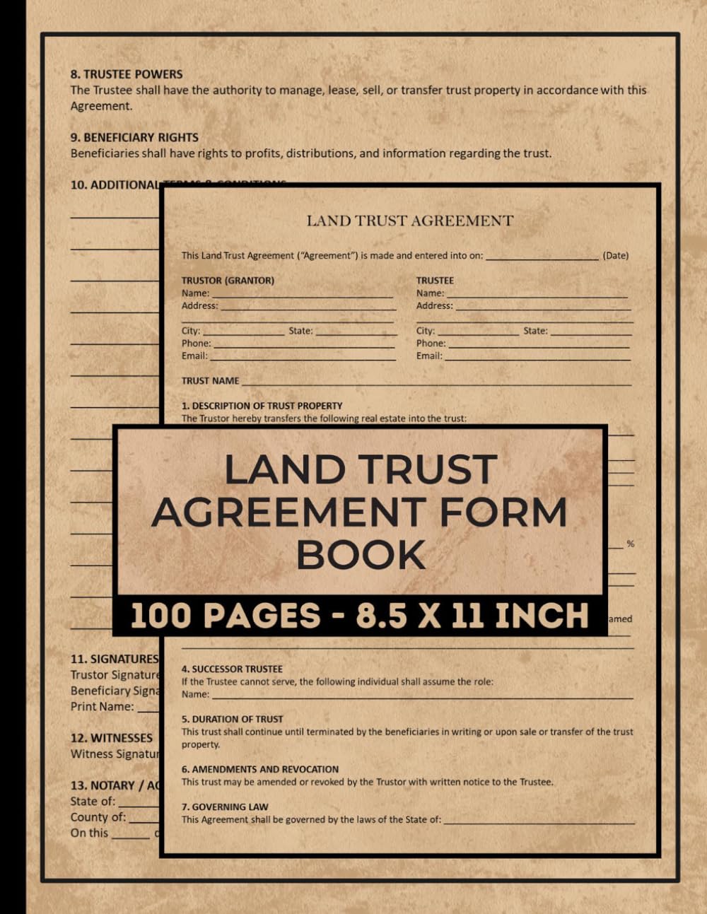 ler totalmente Land Trust Agreement Form Book: Protect Property Ownership and Simplify Real Estate Transfers | Beneficiary & Trustee Documentation | 50 Forms