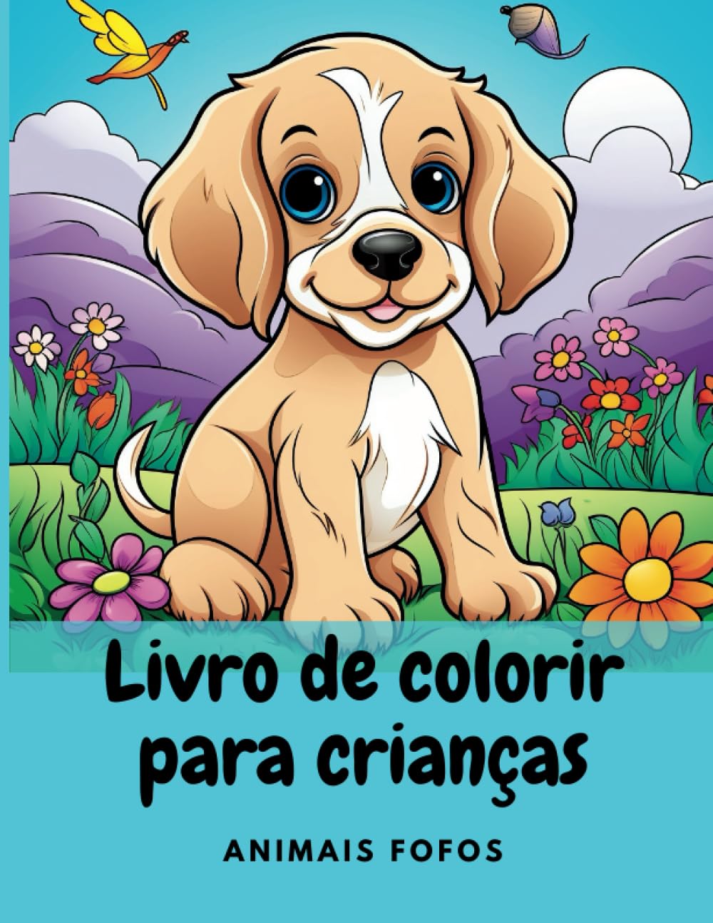 ler totalmente Livro de colorir para crianças: Animais fofos! Para crianças de 4 a 8 anos!: 20 páginas para colorir (Portuguese Edition)