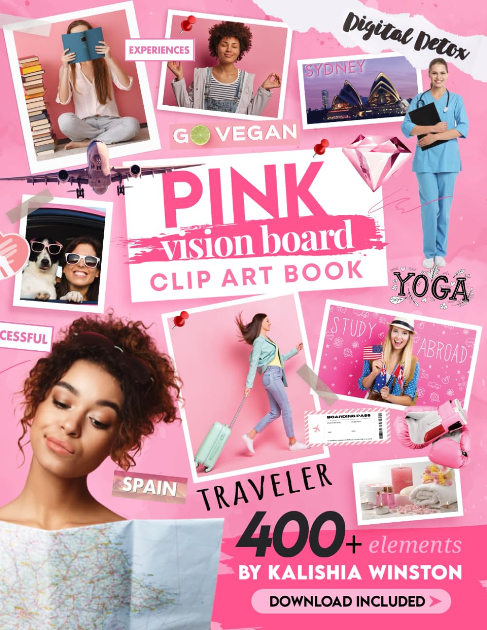 capítulo por capítulo baixar Pink Vision Board Clip Art Book: Design Your Dream Life with 400+ Powerful Images, Words, Phrases & More | Inspirational Pictures For Teens & Adults (Vision Board Supplies)