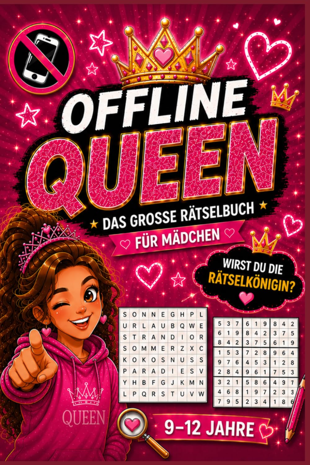 capítulo por capítulo baixar Offline Queen – Das große Rätselbuch für Mädchen: Wirst du die Rätsel-königin? – Perfekt als Geschenk für Mädchen von 9–12 Jahren (German Edition)