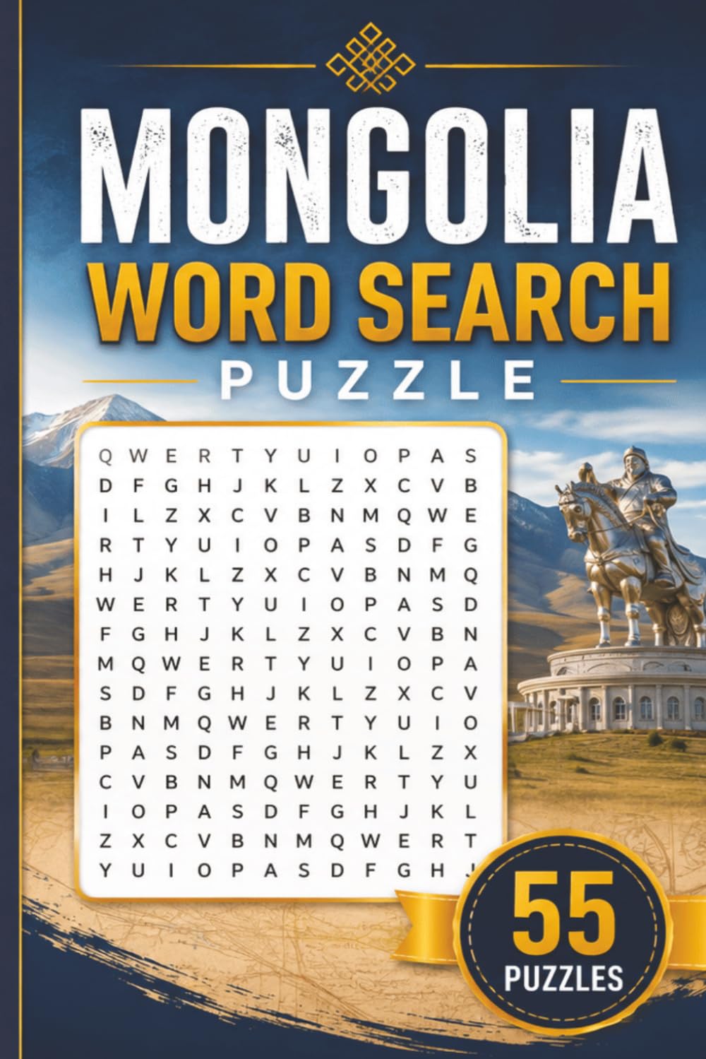 Mongolia Word Search Puzzle: 55 Puzzles Word Search about Mongolia and More | 6x9 inches, 110 pages | Gift for Mongolia & Countries Lover baixar livro de graça