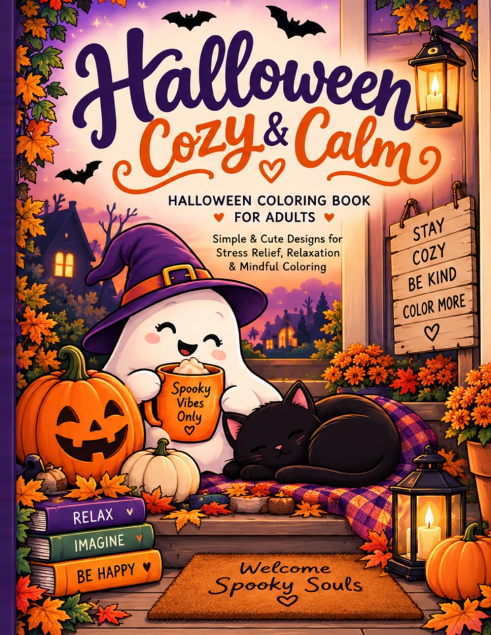 Halloween Cozy & Calm: Spooky, Cute & Relaxing Designs to Unwind, Slow Down & Let Go baixar livro de graça