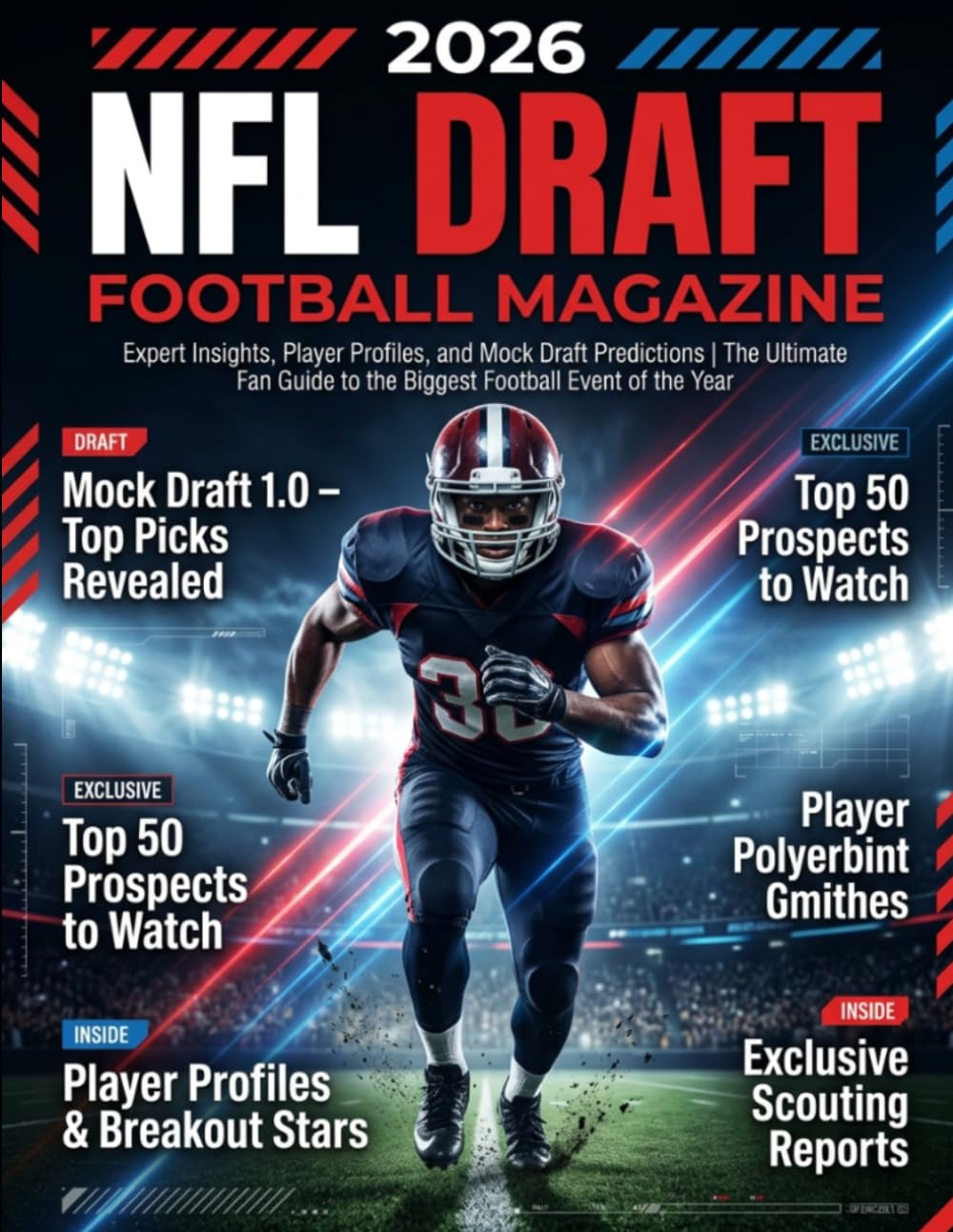 ler totalmente 2026 NFL Draft Football Magazine: Expert Insights, Player Profiles, and Mock Draft Predictions | The Ultimate Fan Guide to the Biggest Football Event of the Year