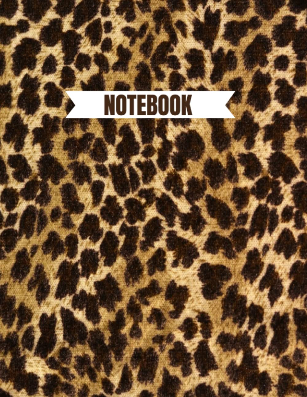 ler totalmente Notebook: Leopard Print - College Ruled 110 Pages - Large 8.5 x 11