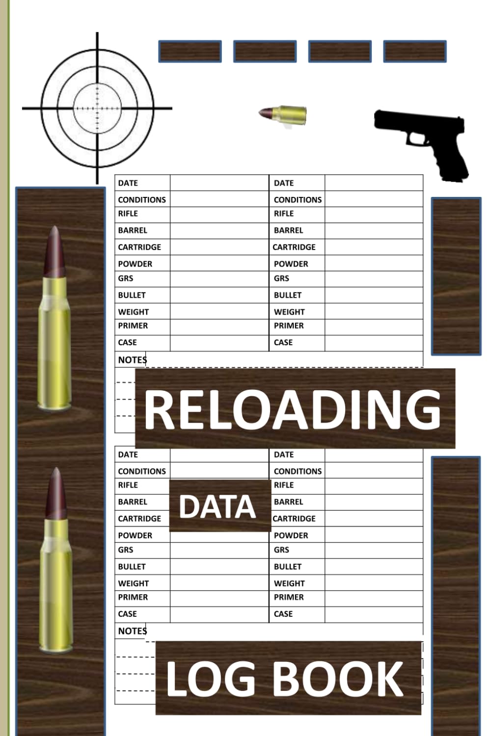 capítulo por capítulo baixar Reloading Data Log book: Track and record ammunition loading details size 6x9 inches, 120 pages