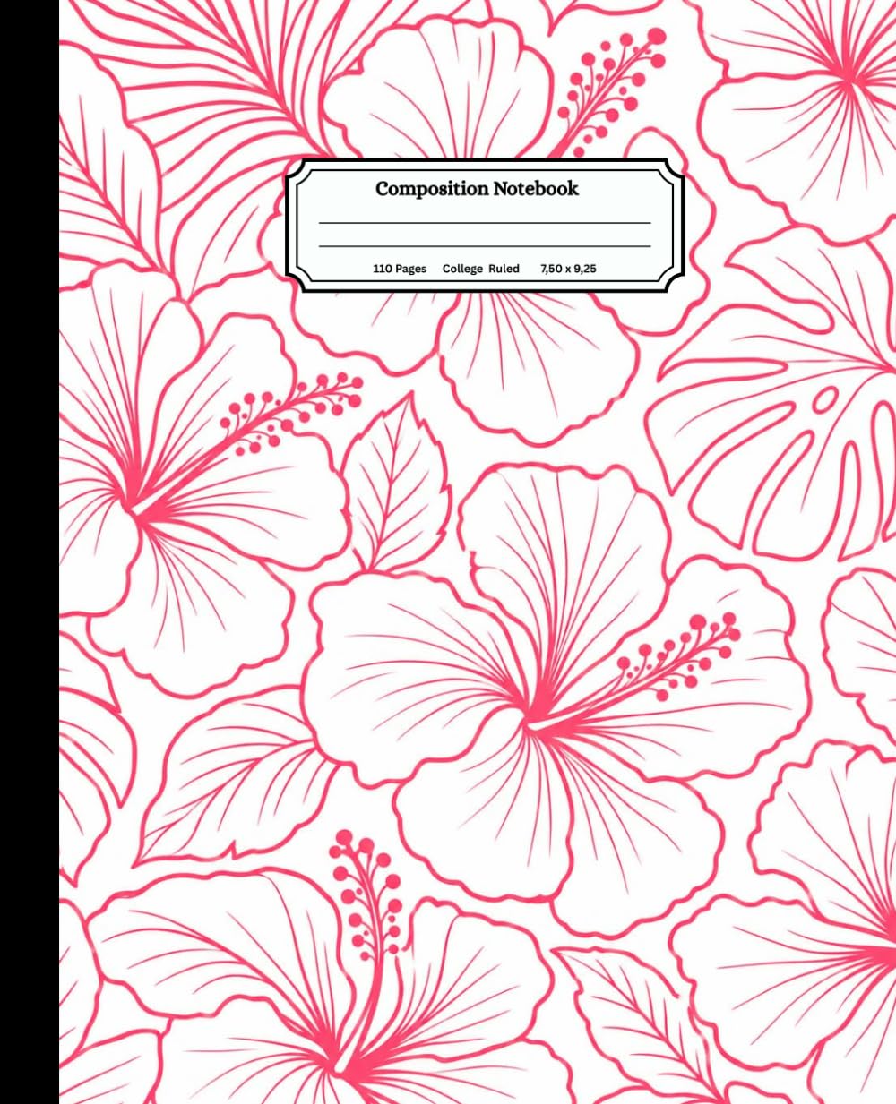 capítulo por capítulo baixar College Ruled Composition Notebook: Cute Pink Hibiscus Flower Aesthetic Design, Aesthetic Floral Journal for Girls, Teens, School, College and Work