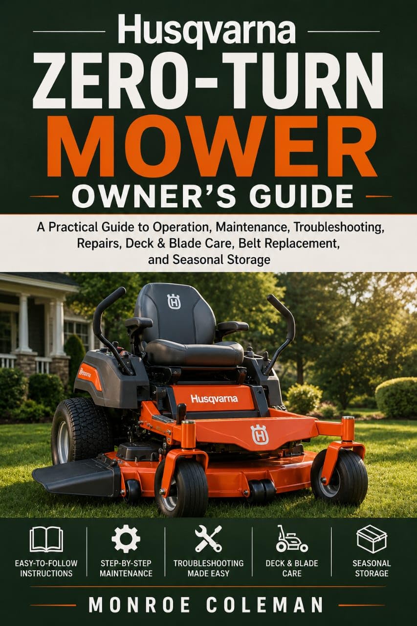 Husqvarna zero-turn mower owner’s guide: A Practical Guide to Operation, Maintenance, Troubleshooting, Repairs, Deck & Blade Care, Belt Replacement, and Seasonal Storage (English Edition) baixar livro de graça