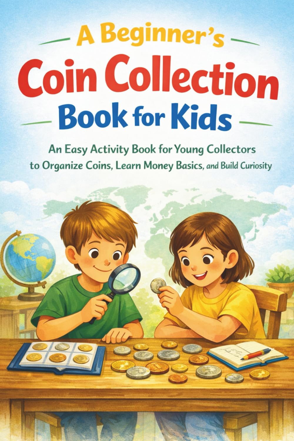ler totalmente A Beginner’s Coin Collection Book for Kids: An Easy Activity Book for Young Collectors to Organize Coins, Learn Money Basics, and Build Curiosity