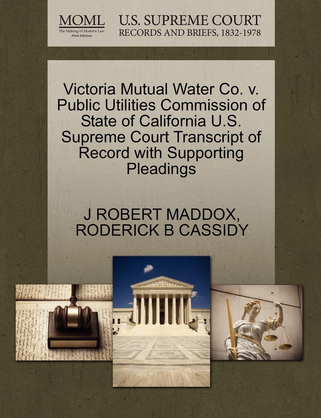 Victoria Mutual Water Co. v. Public Utilities Commission of State of California U.S. Supreme Court Transcript of Record with Supporting Pleadings baixar livro de graça