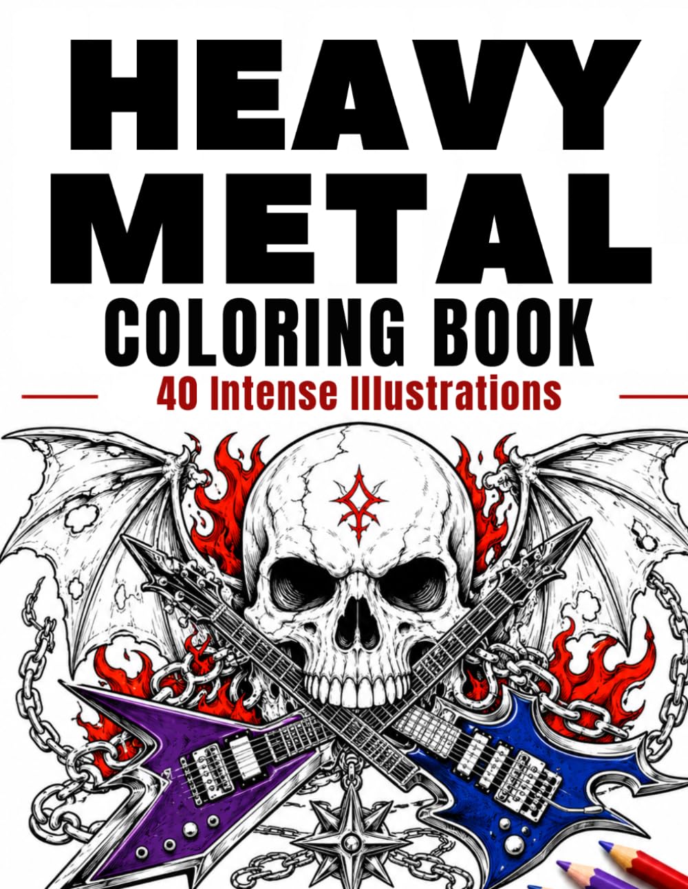 capítulo por capítulo baixar Heavy Metal Coloring Book: 40 Intense Illustrations for Stress Relief and Creative Focus