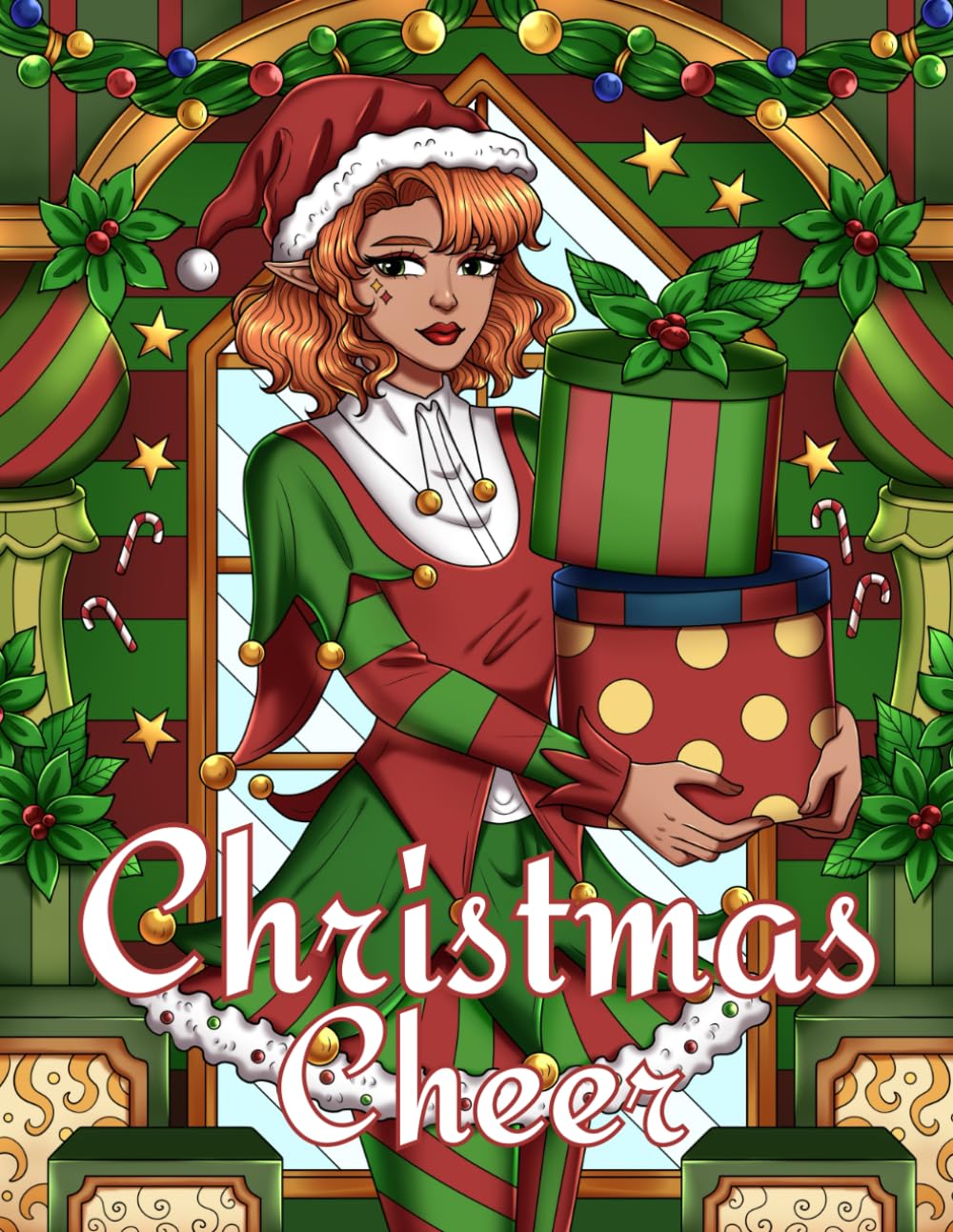 Christmas Cheer: A Festive Christmas Coloring Book for the Holiday Season for Adults, Women, Teens, and Kids for Relaxation and Stress-Relief baixar o livro de graça