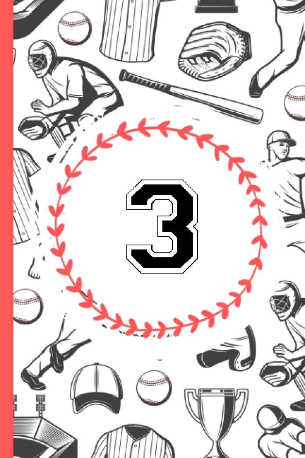 3 Notebook Journal: Baseball Journal for Boys Monogram Jersey Number 3 Three,Wide Ruled Composition Baseball Notebook,110 Pages, 6x9 Inch, Baseball Jersey 3 Three baixar livro de graça