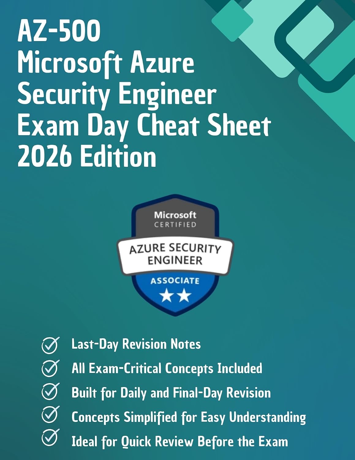 capítulo por capítulo baixar AZ-500: Microsoft Azure Security Engineer Exam Day Cheat Sheet – 2026 Edition: Rapid Revision Guide Covering Identity Security, Platform Protection, Data... Technology Books Book 69) (English Edition)