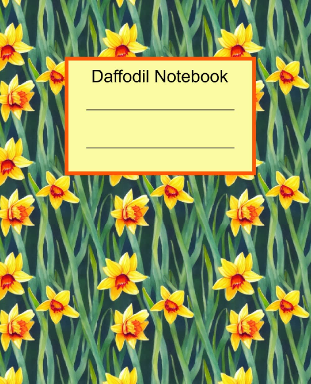 ler totalmente Composition Notebook: Daffodil Notebook | watercolor daffodil pattern