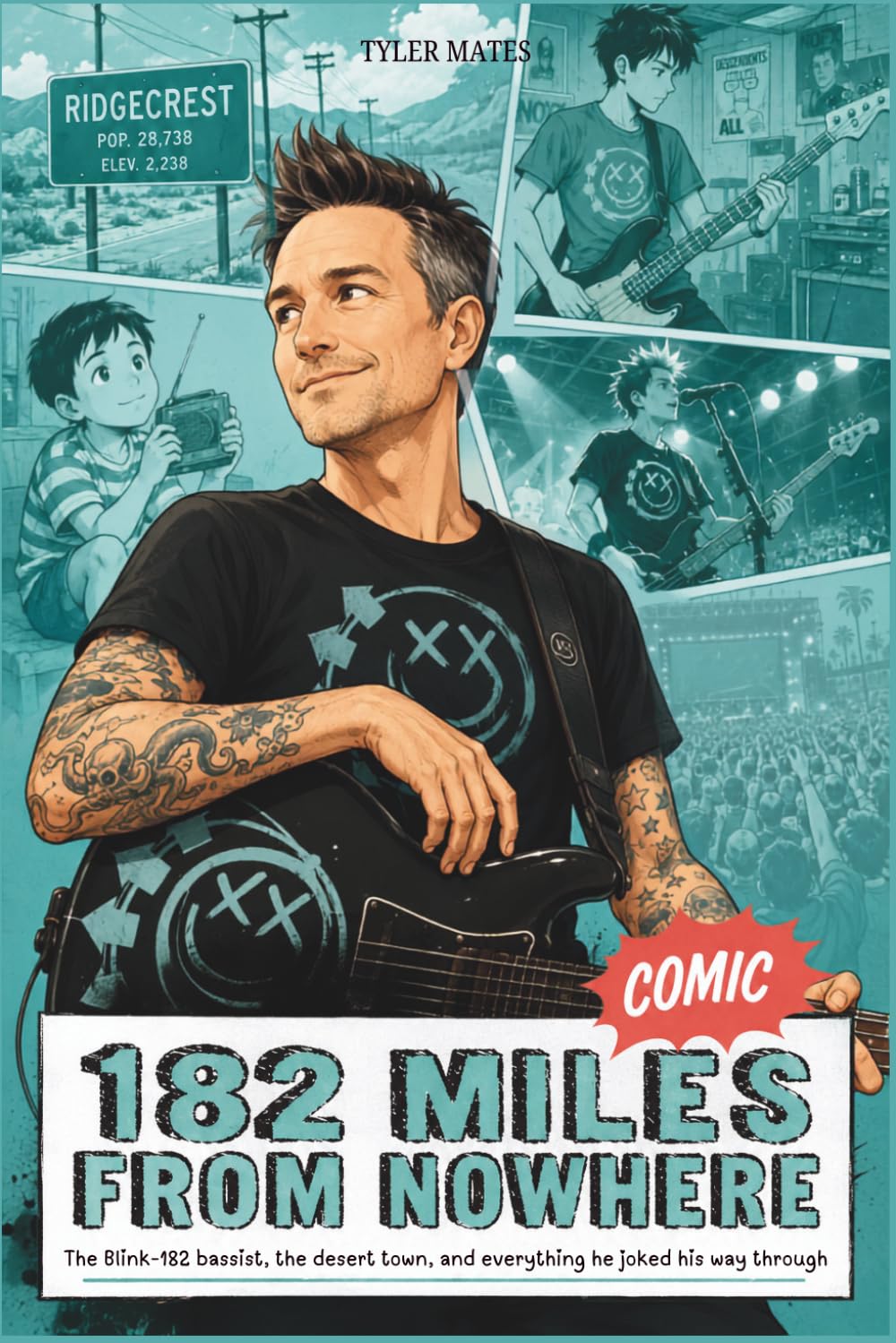 ler totalmente 182 Miles From Nowhere Comic: The Blink-182 bassist, the desert town, and everything he joked his way through