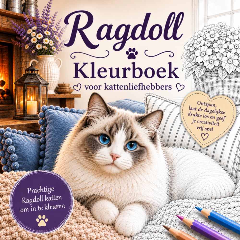 capítulo por capítulo baixar Ragdoll Kleurboek: Prachtige katten om in te kleuren – Ontspanning, creativiteit en een momentje voor jezelf (Dutch Edition)