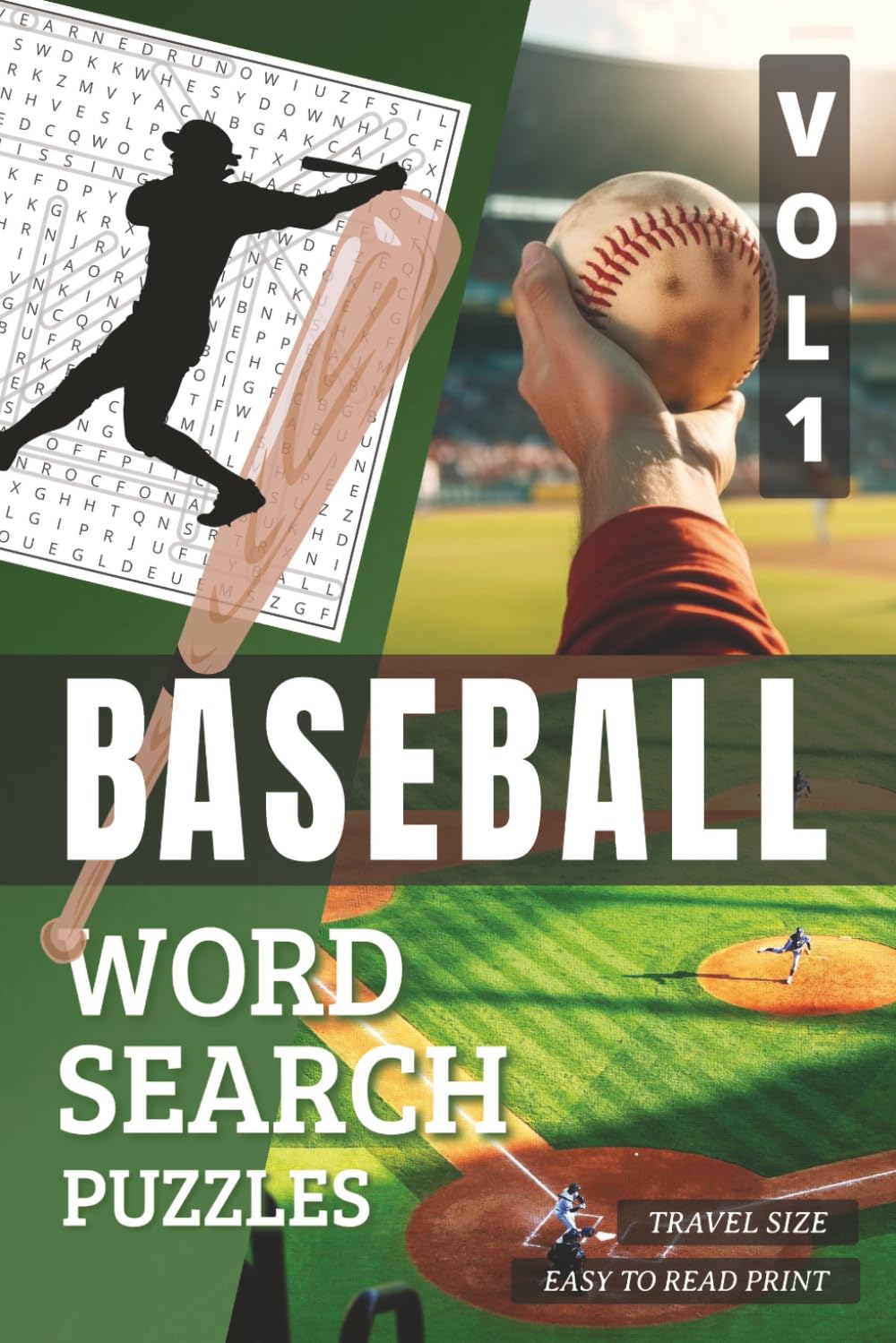 ler totalmente Baseball Word Search Puzzles Vol.1: Word Find Puzzles For Baseball Lovers | Easy-To-Read Print, Travel-Size 6x9 inches, 50+ Puzzles, Thoughtful Gift